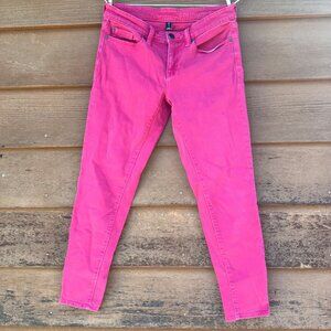 GAP Premium Super Skinny Ankle Pink Light Red Jeans Size 4